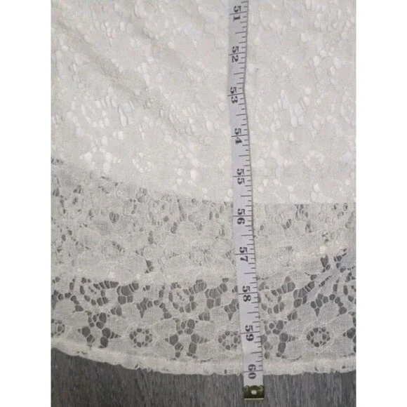 Lookbook Women’s Maxi Dress Size 12 Ivory 3/4 Sleeve Lace NEW with Tags - Picture 12 of 15